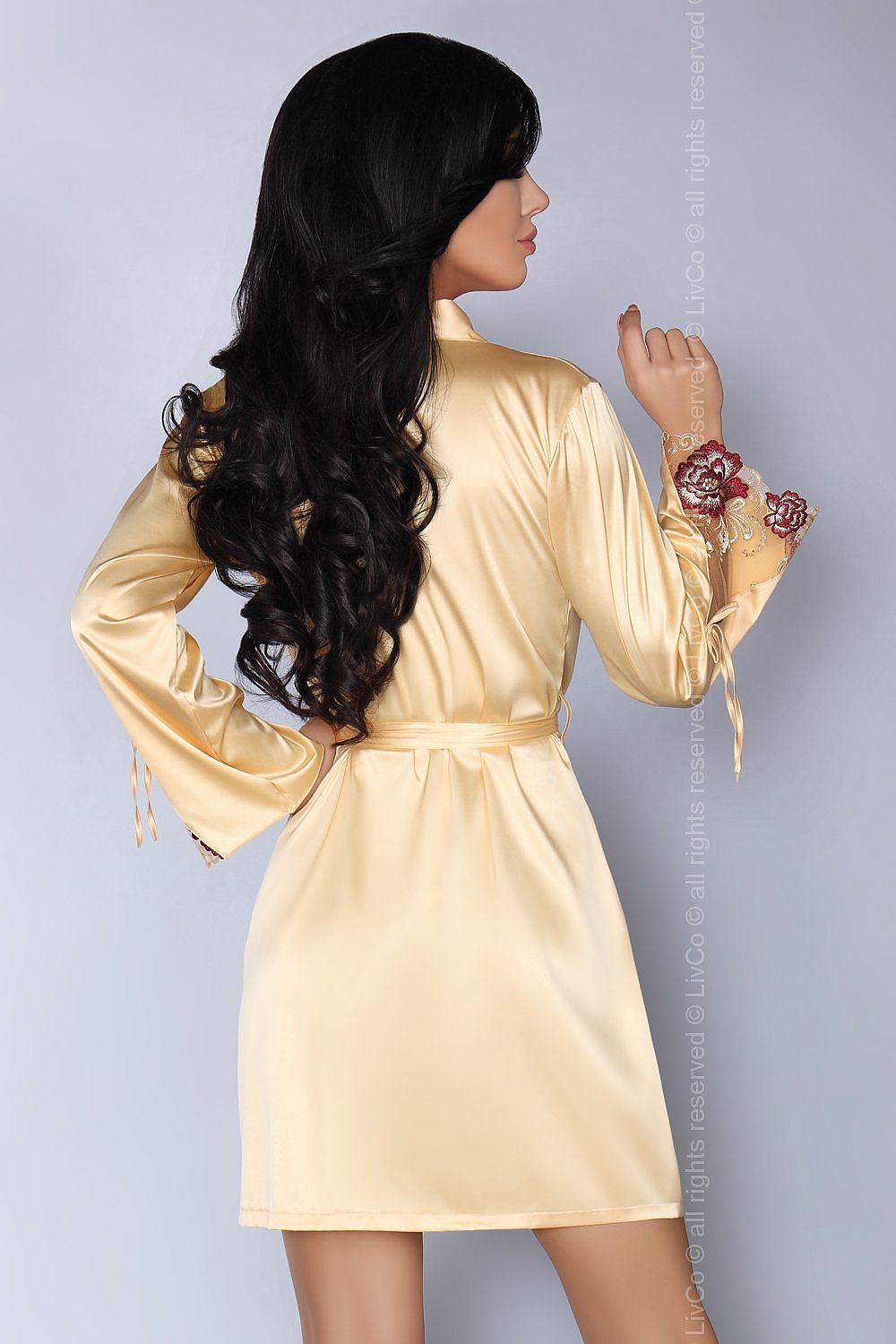  Sinful Kiss Dressing Gowns/Bathrobes model 125495 Livia Corsetti Fashion Light-Gold