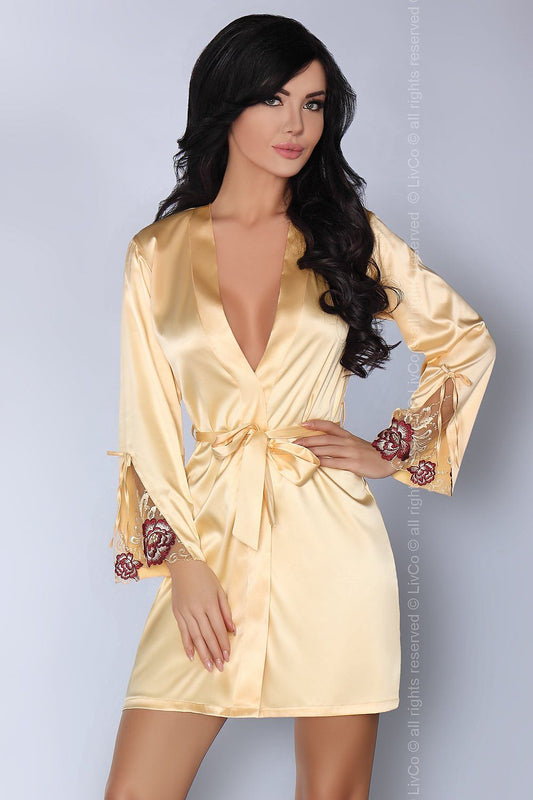  Sinful Kiss Dressing Gowns/Bathrobes model 125495 Livia Corsetti Fashion Light-Gold